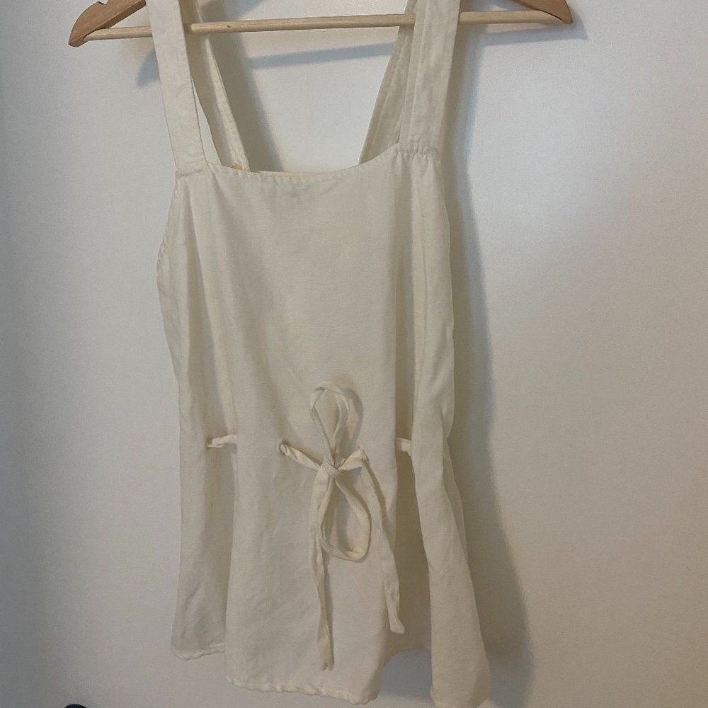 Wilfred Linen Blouse - White - Size Small